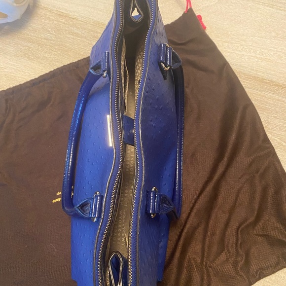 Kate Spade Navy Ostrich Print Tote - Picture 2 of 8